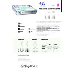 Universal TPE gloves disposable gloves in a box of 200 pcs. M