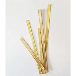 Klips klipsy zapinki do torebek woreczków złote 12 cm 25 szt.