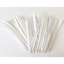 Clip fasteners for bags bags white 12 cm 25 pcs.