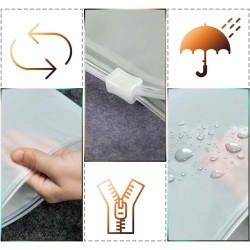 Matné LDPE vrecká so zipsom, 350 x 450 mm, 35 x 45 cm, 0,06, 25 ks