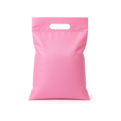 Matte Kuriertaschen mit Griff 360 x 630 + 50 mm 36 x 63 + 5 cm 0,055 Rosa 25 Stück