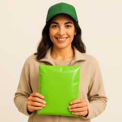 Courier envelopes 400x500mm 40x50cm 0.055 Green 25 pcs
