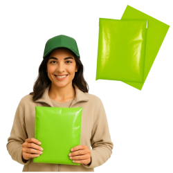 Foliopaki kurierskie 450x550mm 45x55cm 0,06 Zielone 25szt