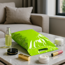 Courier envelopes with handles 480x730+50mm 48x73+5cm 0.055 Green 25 pcs