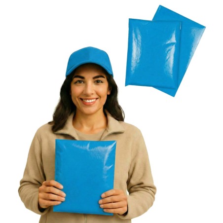 Foliopaki kurierskie 450x550mm 45x55cm 0,06 Niebieskie 25szt