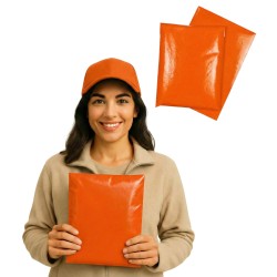 Foliopaki kurierskie 450x550mm 45x55cm 0,06 Pomarańczowe 25szt