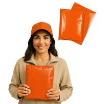 Foliopaki kurierskie 450x550mm 45x55cm 0,06 Pomarańczowe 25szt