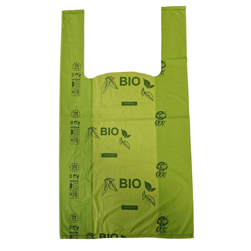 BIO EKO ECO škrobové biologicky rozložitelné plastové sáčky 250x450mm 25x45cm