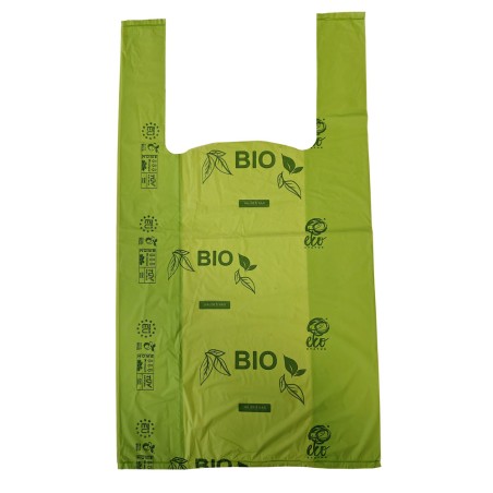 Reklamówki ekologiczne biodegradowalne ze skrobi BIO EKO ECO 250x450mm 25x45cm