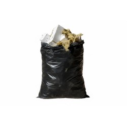 Construction bags for polystyrene recycling – Black, 100x200cm, 0.04g/m², 500L – 10 pieces