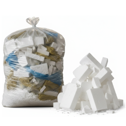 Construction bags for polystyrene LD PE 100x200cm 0.04 500L - 10 pieces