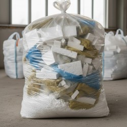 Construction bags for polystyrene foam, LD PE, 110 x 200 cm, 0.08 mm, 500 litres – 10 pieces