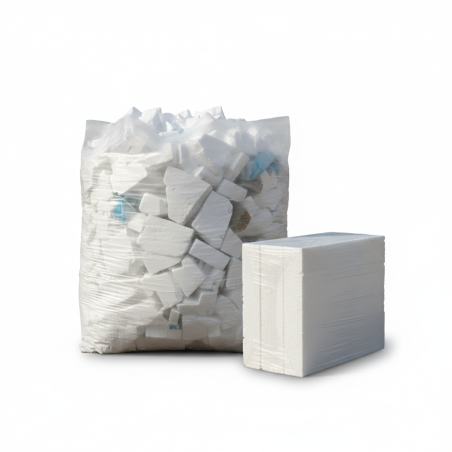 Construction bags for polystyrene LD PE 85+2f38/200cm (160x200cm) 0.08 1000L - 10 pieces