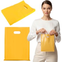 Torby reklamowe LDPE żółte 0,055 my 20x30 cm 10 szt.