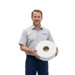Farbveränderte LDPE-Folienhülle, 200 mm × 20 cm, 0,025 mm, 5 kg