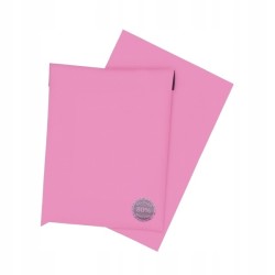 Matové recyklované obálky pro kurýrní služby, 450 × 550 mm (45 × 55 cm), 0,06 mm, růžové, 25 ks