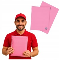 Foliopaki kurierskie matowe recykling 450x550mm 45x55cm 0,06 Różowe 25szt