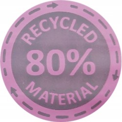 Matové recyklované obálky pro kurýrní služby, 450 × 550 mm (45 × 55 cm), 0,06 mm, růžové, 25 ks