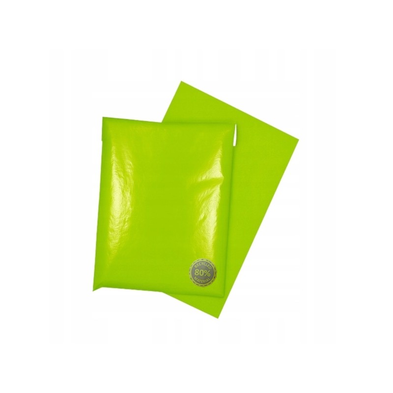 Recyklované obálky na zásielky 175 x 255 mm (17,5 x 25,5 cm), 0,055 mm, zelené, 25 ks