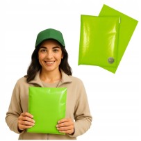 Recycled courier envelopes, 175 x 255 mm (17.5 x 25.5 cm), 0.055 mm, green, 25 pcs
