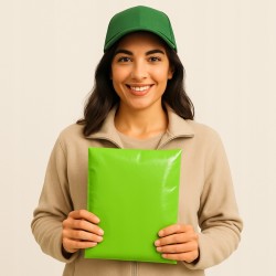 Versandtaschen 225 x 325 mm (22,5 x 32,5 cm), 0,055 mm, grün, 25 Stück