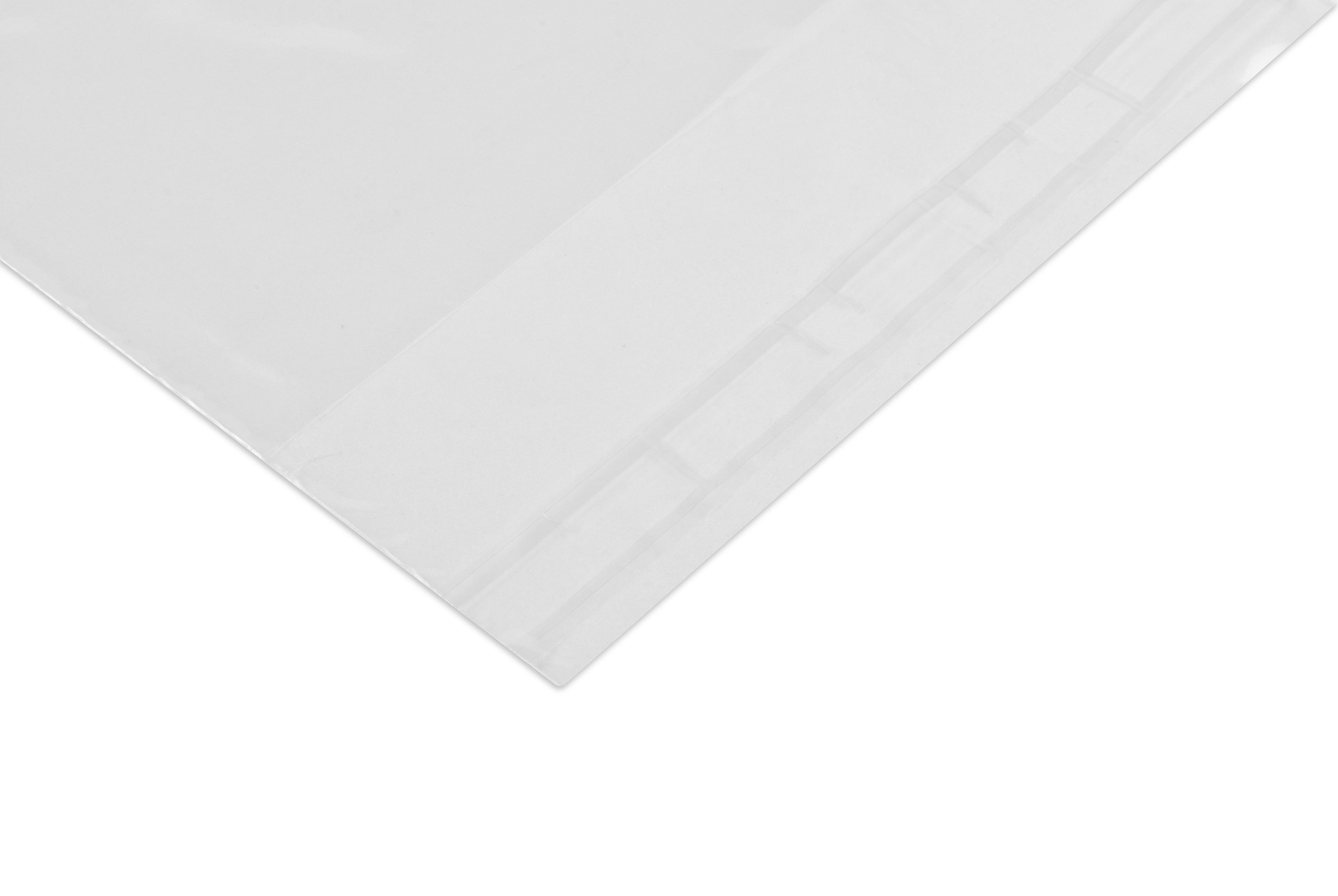 Verschließbare Plastikbeutel 470x550+50mm 47x55+5cm 0,03 LDPE mit Entlüftung 100 / 500Stk