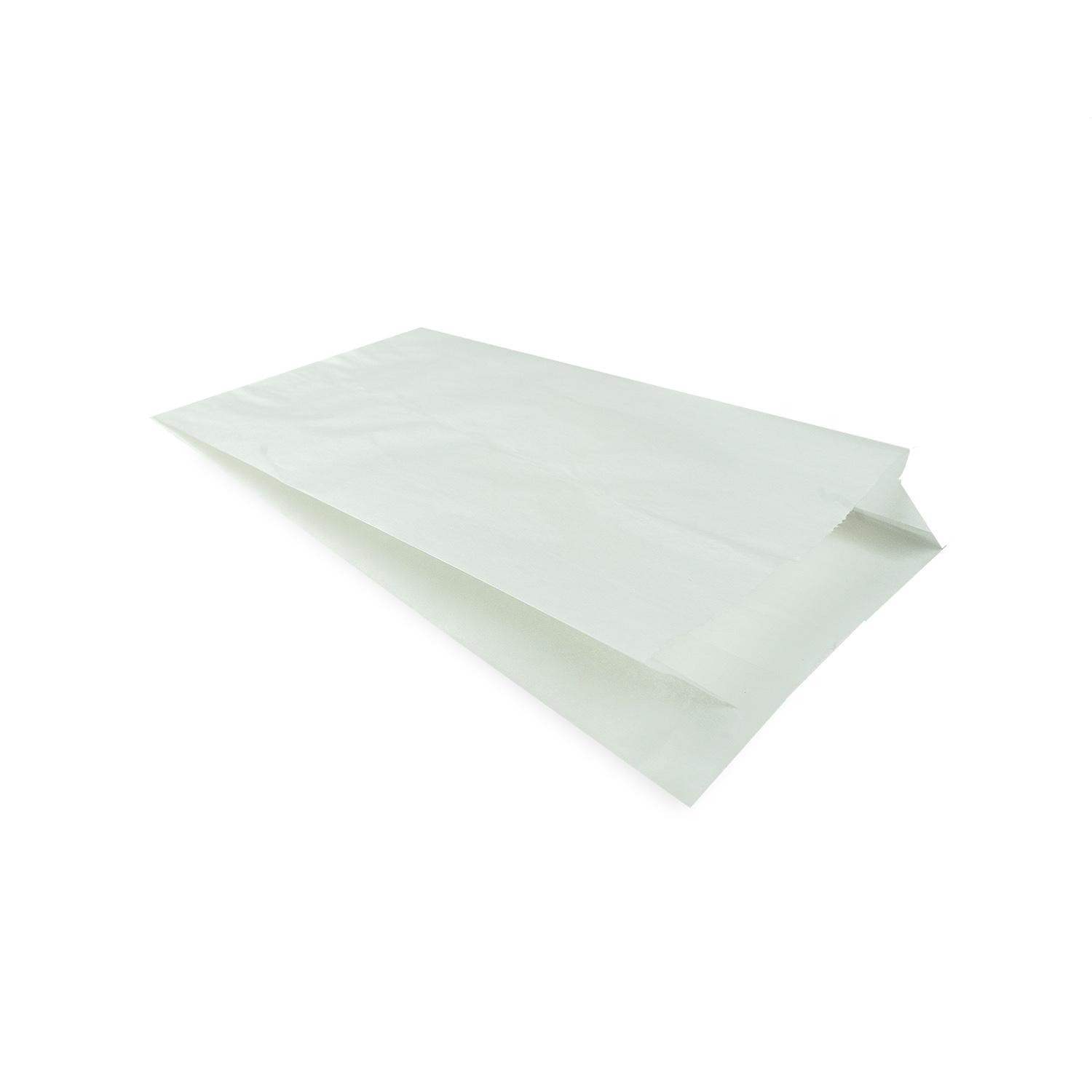 Folded paper bags breakfast bags 17x6x29 white