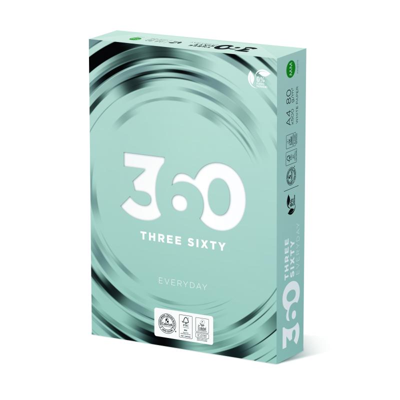 Papier ksero do drukarek 360 EVERYDAY ryza A4 80g a'500